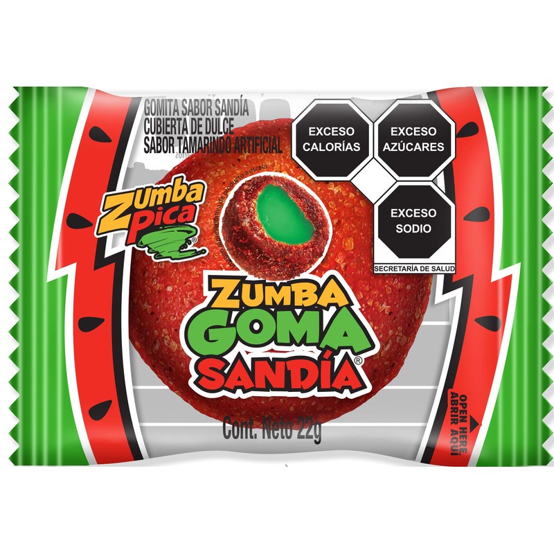 Zumba Goma | Bolsa con 20 Piezas | ZumbaPica (Sandía)