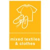 Viking Signs ij1424-a4p-3 m Recycling-Mixed Textiles and Clothing Sign, 3