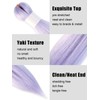 KAVSORAPI Lavender Braiding Hair 12 Inch Pre Stretched Hair Short