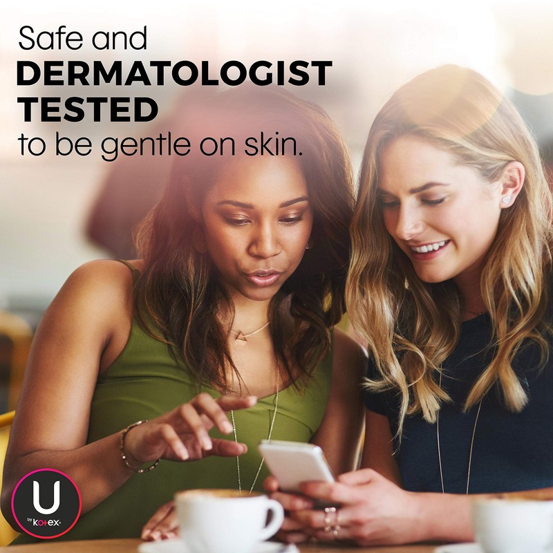 U by Kotex Security Maxi Feminine Pads, Regular Absorbency, Unscented,