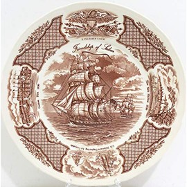 Fair Winds China Dinner Plate - Brown