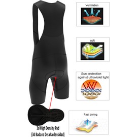 DHERA Cycling wears men padded compressive tights breathable quick dry bib shorts anti slip grippers for comfort biking
