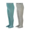 Sterntaler Unisex Children's Toddler Tights Double Pack, light green