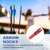 PATIKIL Archery Arrows Nocks 4.2mm, 12 Pack Plastic Insert Arrow