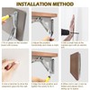 Folding Console Heavy Duty 300 mm, Pack of 2 Stainless