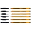 BIC Pack of 6 Crystal Fine ballpoint pens, black