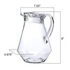 Amazing Abby - Sparkly - Acrylic Pitcher (68 oz), Clear
