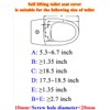 Minixi Self Lifting Toilet Seat, Non Electric,No Cleaning Required,Auto Lifting,Self