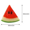 JCBIZ 10pcs Simulation Mini Watermelon Slices Artificial Fruit Lifelike Decorative