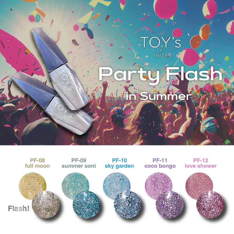 TOY's x INITY Party Flash In Summer 5 Colors Set