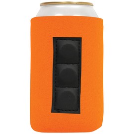 QualityPerfection Magnetic Can Cooler Sleeves (3 Magnets) Strong, Reliable Magnetic Holder 4mm Neoprene Thickness 12 oz heavy-duty magnets vs 2 Magnets Industry Standard (Neon Orange)