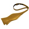 DiBanGu Self Tied Bow Tie for Men Gold Bowtie for