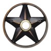 Waterwood Solid Brass Lone Star 3 1/4" Doorbell in Oil