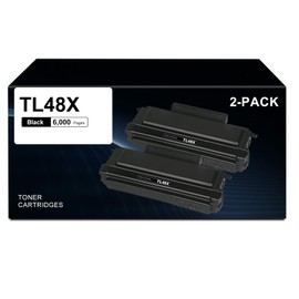 TL48 TL48X High Yield Black Toner Cartridge Replacement for PANTUM TL-48 TL-48H TL-48X for M118DW M29DW L2300DW L2350DW L2710FDW Monochrome Laser Printer | 6,000 Pages per, 2 Pack