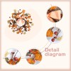 Mini Fall Wreath Autumn Bow Leaves Harvest