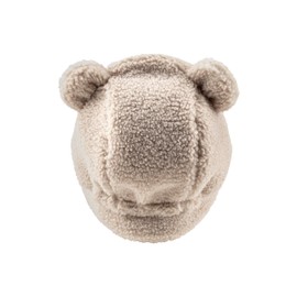 Sterntaler Teddy Plush Aviator Hat - Boys Lumberjack Hat with Cut Ear Flaps and Tie Band, natural