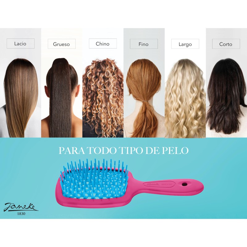 Cepillo para Cabello Superbrush TURQUESA-ROSA