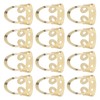 12Pcs Finger Picks Adjustable Stainless Steel Banjo Ukulele Guitar Plucked