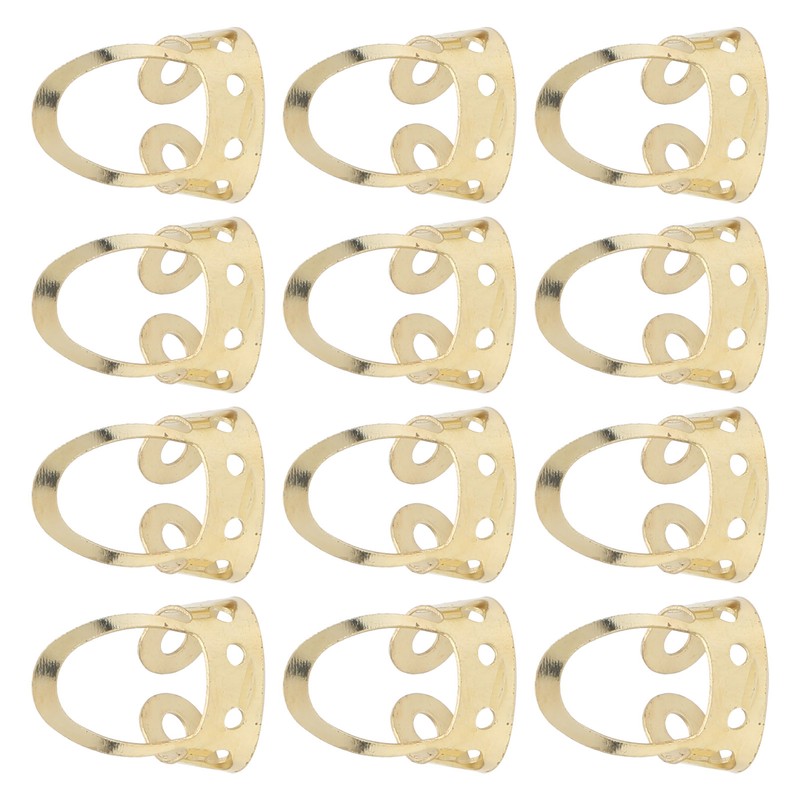 12Pcs Finger Picks Adjustable Stainless Steel Banjo Ukulele Guitar Plucked