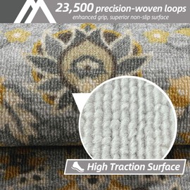 COSY HOMEER-Stair-Treads-for-Wooden-Steps Washable Indoor Stair Treads Non Slip 8" X 30" Soft Stair Carpet Treads Reusable Peel and Stick Stair Runner Rug for Kids, Elders and Pets 15pcs