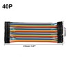 Sourcingmap Female to Female 40Pin Breadboard Jumper Wire 2.54mm Asphalt