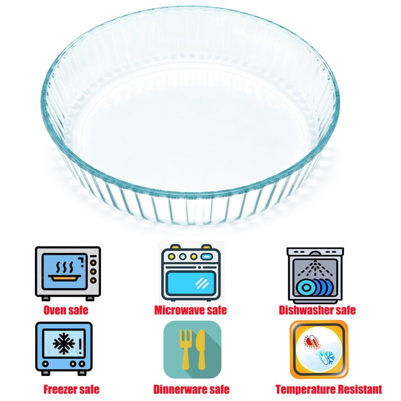 ropto Glass Deep Pie Dish