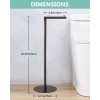 Toilet Paper Holder Stand, Free Standing Toilet Paper Roll Holder