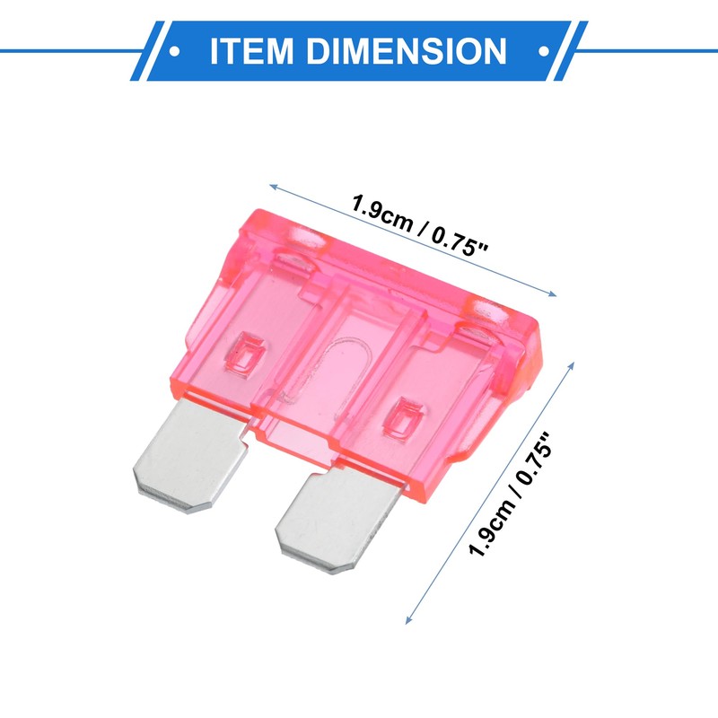 VekAuto 10 Pcs Blade Style Fuse, 4A Blade Fuses Universal