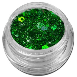 Glamour Mix Glitter Powder Green Nail Art