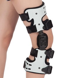 Hinged Knee Brace OA Unloader Knee Brace, OA Knee Brace Medial Unloader Knee Support for Osteoarthritis, Arthritis Pain, Avascular Necrosis, Bone on Bone Knee Joint Pain and Degeneration (Right)