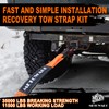 METOWARE Heavy Duty Tow Strap Recovery Kit - 3" x
