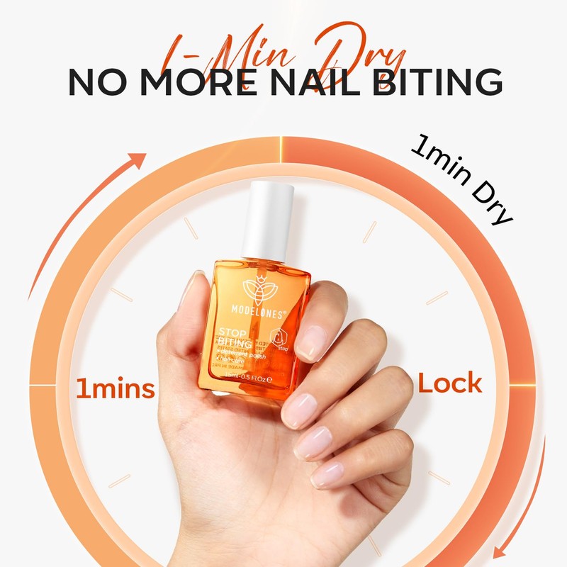modelones Modelones Nail Biting Treatment, No Bite Nail Polish, Thumb