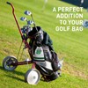 FINGER TEN Golf Tee Pouch with Drawstring Closure, Leather Golf