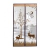 [Living Peace] Deer Pattern Magnetic Door Mosquito Net (100x210cm) (Brown)