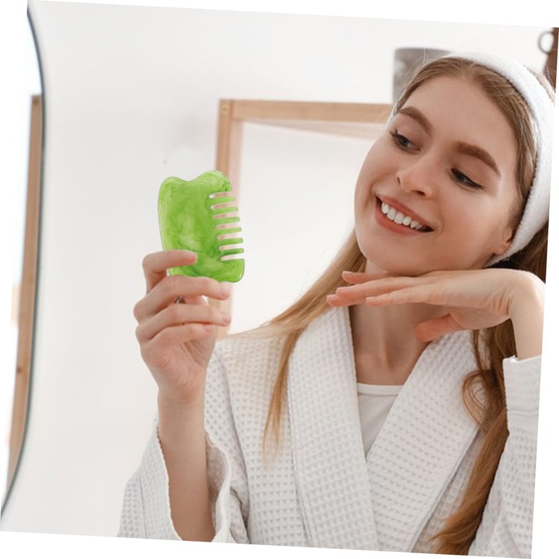 Gatuida 1 Set Gua Scraping Massage Tool Set for Facial