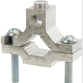 1/2" - 1" Water Pipe Ground Clamp - Dual Rated for Copper and Aluminum Conductors - #14-1/0 Gauge Wire (2)