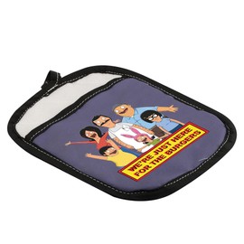 CMNIM Bob's TV Show Merchandise Gift,We’re Just Here for The Burgers Oven Mitt,Bob's Family Oven Mitt/BBQ Glove,Cartoon Pot Holder,Kitchen Cooking Baking Grilling (Burgers Livid Oven Mitt)