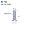 uxcell 50Pcs Wall Plate Screws, 9/16" Long 6-32 Thread Outlet