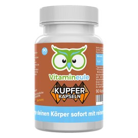 Copper Capsules - 4 mg - High Dose - Quality from Germany - Copper Gluconate without Artificial Additives - Vegan - Laboratory Tested - Small Capsules Instead of Tablets - High Bioavailability -