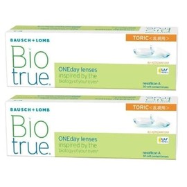 【2箱セット】 バイオトゥルー ワンデー トーリック 乱視用 30枚入り【PWR】-3.50【乱視度数】-0.75【乱視軸】180