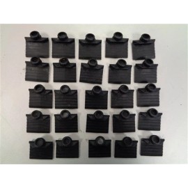 CHAPARRAL BLACK PLASTIC WINDSHIELD SNAPS 1" X 7/8" (QUANTITY 25) MARINE BOAT