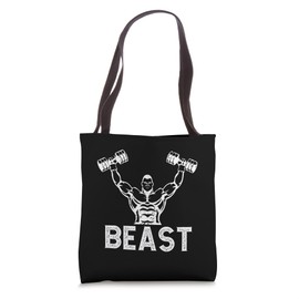 BEAST Cool Men's Gym Lift Workout Sport Muscle Bodybuilding Tote Bag