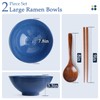 NUTRIUPS 8 Inch Ceramic Ramen Bowl Set of 2 Pho
