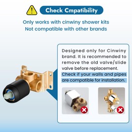 Cinwiny Shower Faucet Set,Shower Head and Handle Set with Valve,Single Handle,Wall Mount 10 Inch Showerhead for Modern Bathroom,Matte Black