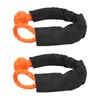 9mm Soft Shackle Recovery Rope 2PCS Orange Portable Lightweight 14