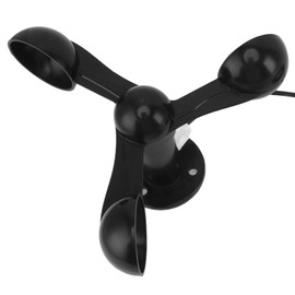Anemómetro, Anemómetro de Grúa Torre de 3 Palas USB 5V Dispositivo de Alarma de Velocidad del Viento de Alta Precisión Anemómetro con Función de Memoria de Falla de Energía