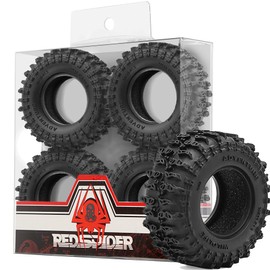 1.3"Crawler Tires 64 * 26mm for SCX24 TRX4M AX24 FCX24 FCX18 1/18 1/24 Micro Crawler (Tires)