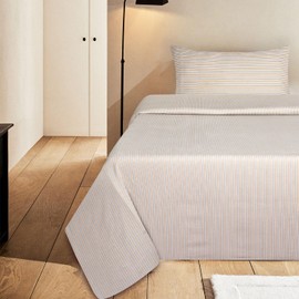 Briarwood Home 100% Cotton Printed Flannel Sheet Set 4 Piece Brushed Turkish Bedding Super Soft, Warm, Cozy, Deep Pocket & Breathable All Season Sheets & Pillow Set (Serenity Beige, King)