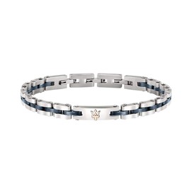 Maserati Maserati JM220ASR08 Men's Bracelet Jewels Collection Stainless Steel Ceramic, Stainless Steel, No Gemstone