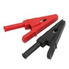 10pcs Electric Test Clip Brass Red Black 4mm/0.2in Hole 20mm/0.8in